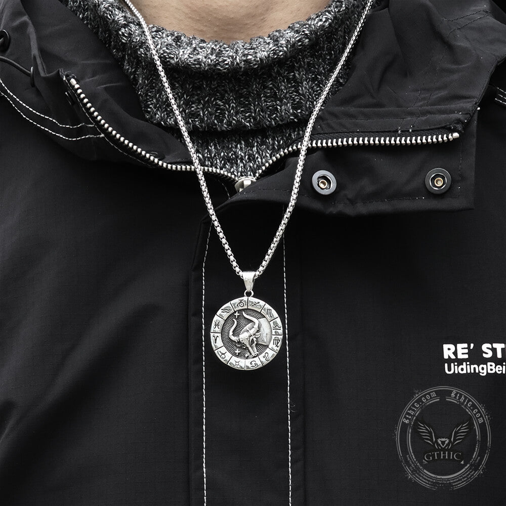Taurus Stainless Steel Pendant