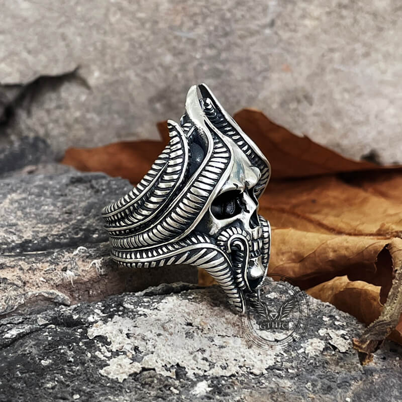 Tentacles Sterling Silver Skull Ring | Gthic.com