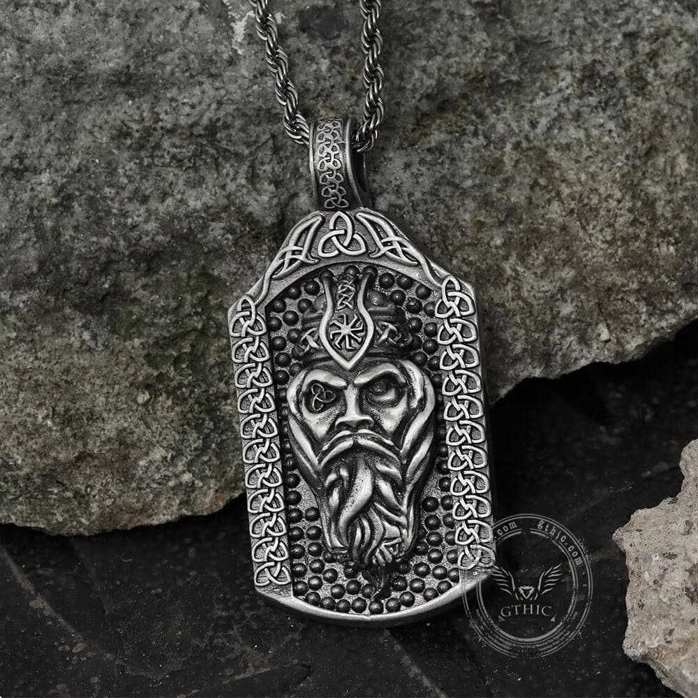 The All-Father Odin Pure Tin Viking Necklace | Gthic.com