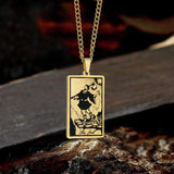 The Fool Tarot Card Stainless Steel Necklace | Gthic.com