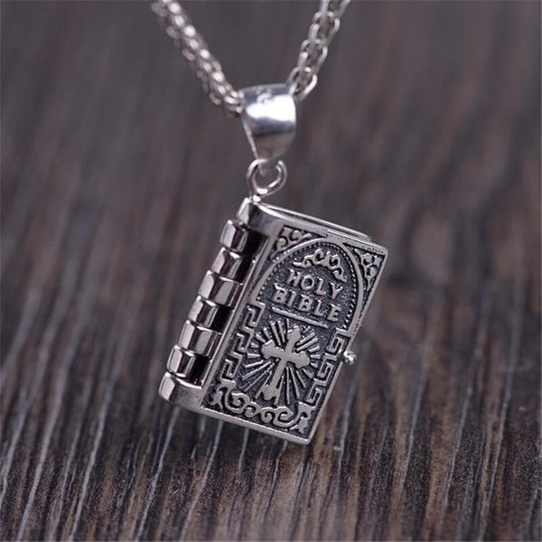 The Holy Bible Sterling Silver Pendant | Gthic.com