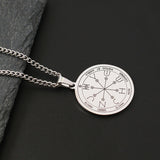 The Key of Solomon Pentacle of Jupiter Stainless Steel Necklace