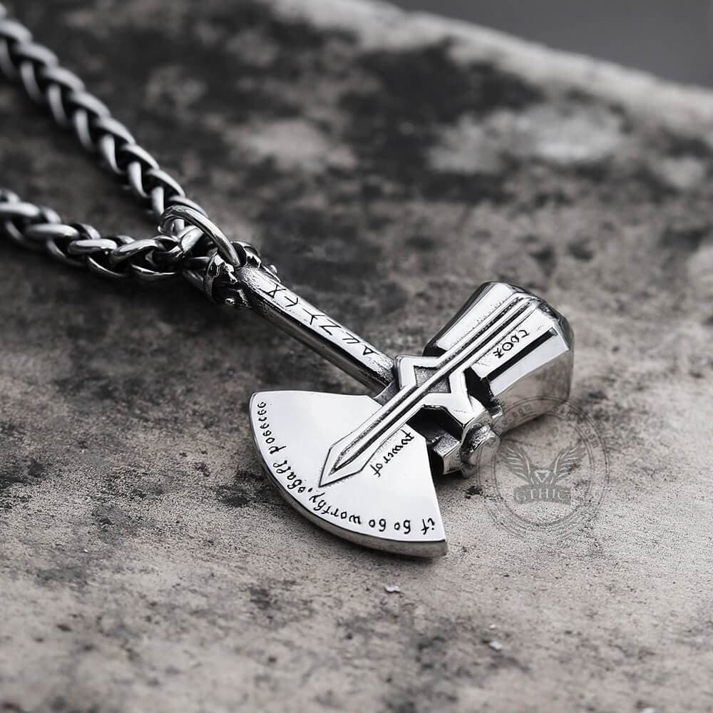 The Stormbreaker Stainless Steel  Pendant | Gthic.com