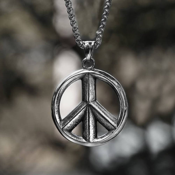 The Peace Symbol Stainless Steel Pendant | Gthic.com