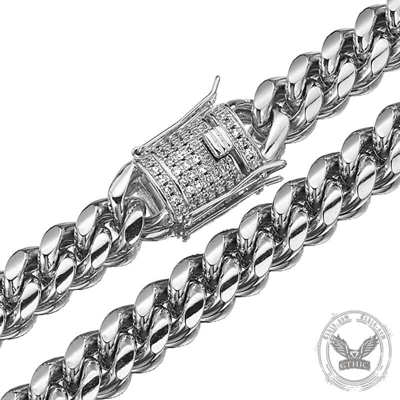 Thick Cuban Link Stainless Steel Chain Necklace