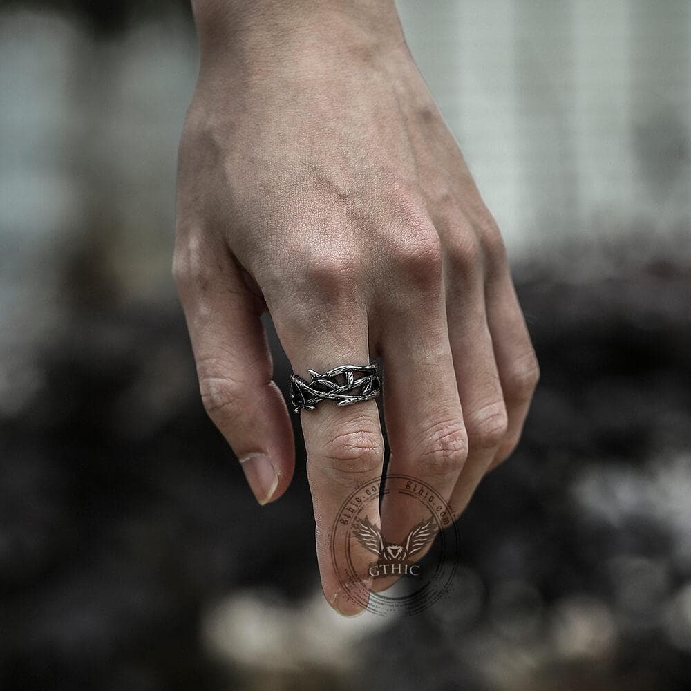 Thistles and Thorns Sterling Silver Ring