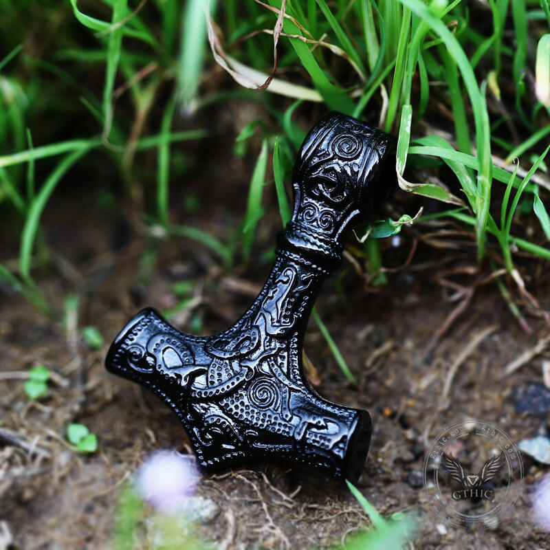 Thor’s Hammer Stainless Steel Pendant | Gthic.com
