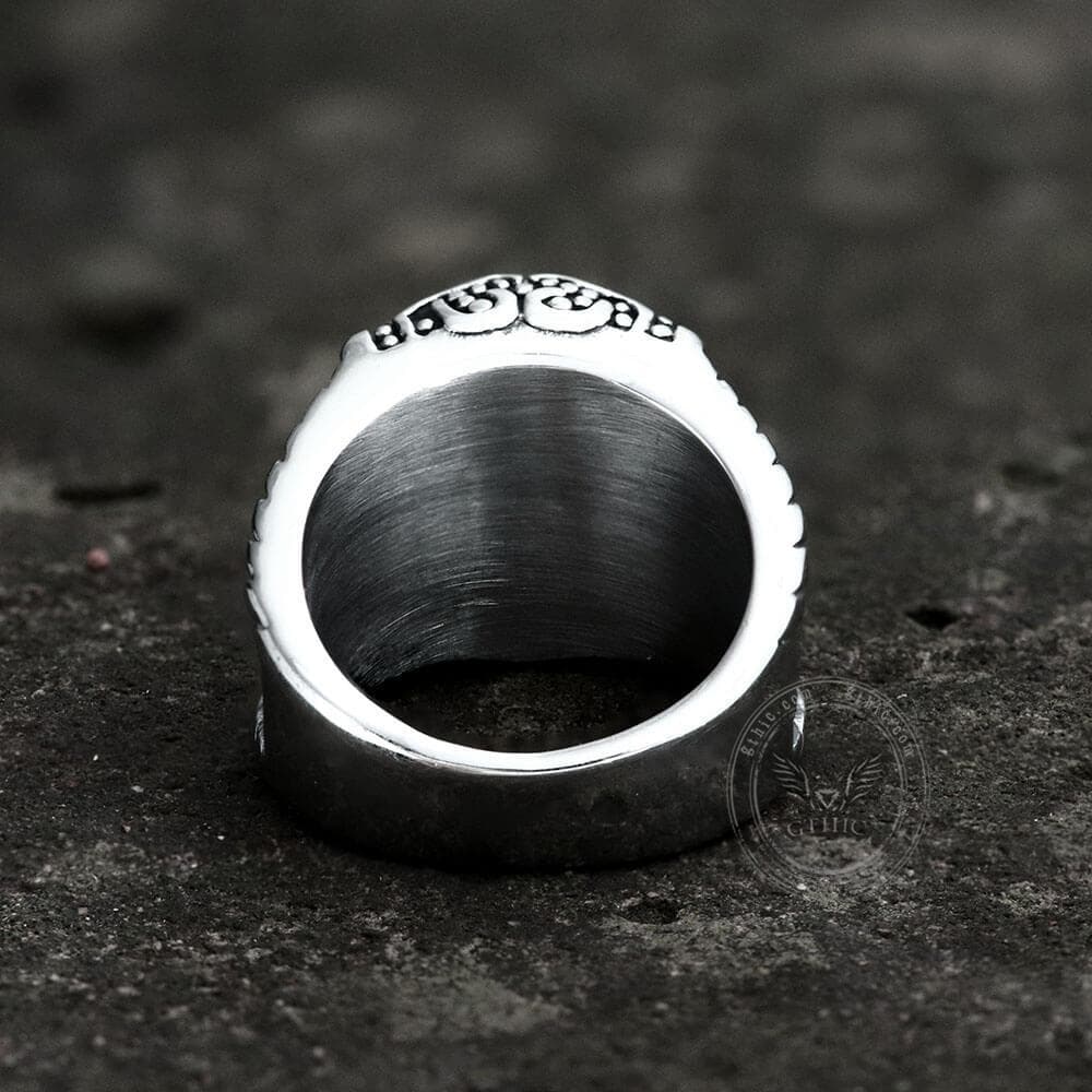 Thor's Hammer Rune Stainless Steel Viking Ring | Gthic.com