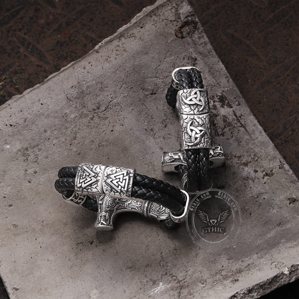 Thor’s Hammer Stainless Steel Viking Bracelet
