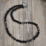 Tiger’s Eye Stainless Steel Gallstone Necklace | Gthic.com