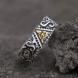 Triangle Eye of Providence Stainless Steel Masonic Ring 04 | Gthic.com