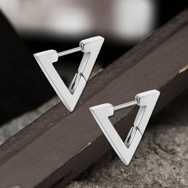 Triangle Stainless Steel Geometric Earrings | Gthic.com