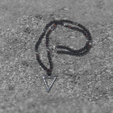 Triangle Stone Bead Necklace | Gthic.com