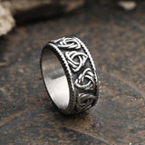 Triquetra Mammen Stainless Steel Ring01 | Gthic.com