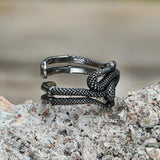 Twist Snake Stainless Steel Animal Ring | Gthic.com
