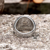 Urnes Valknut Stainless Steel Viking Ring | Gthic.com