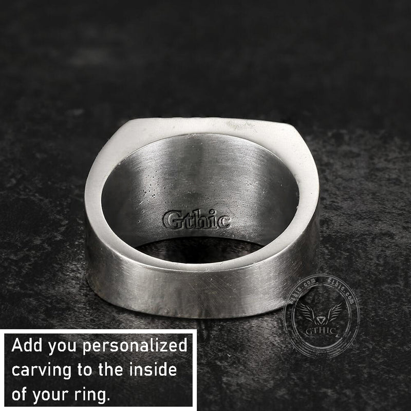 Vegvisir Celtic Knot Dragon Sterling Silver Viking Ring