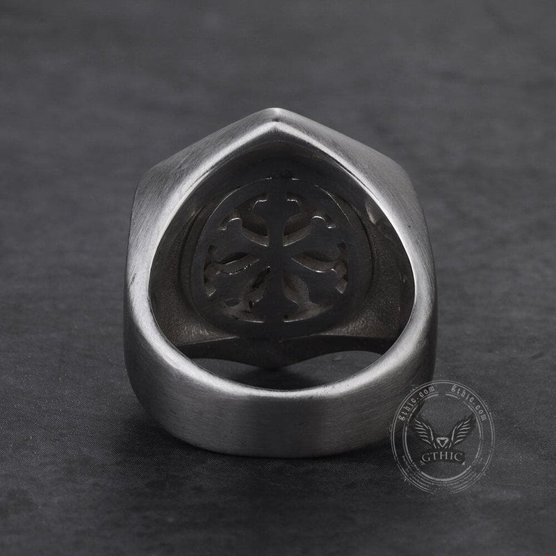 Vegvisir Totem Sterling Silver Viking Ring