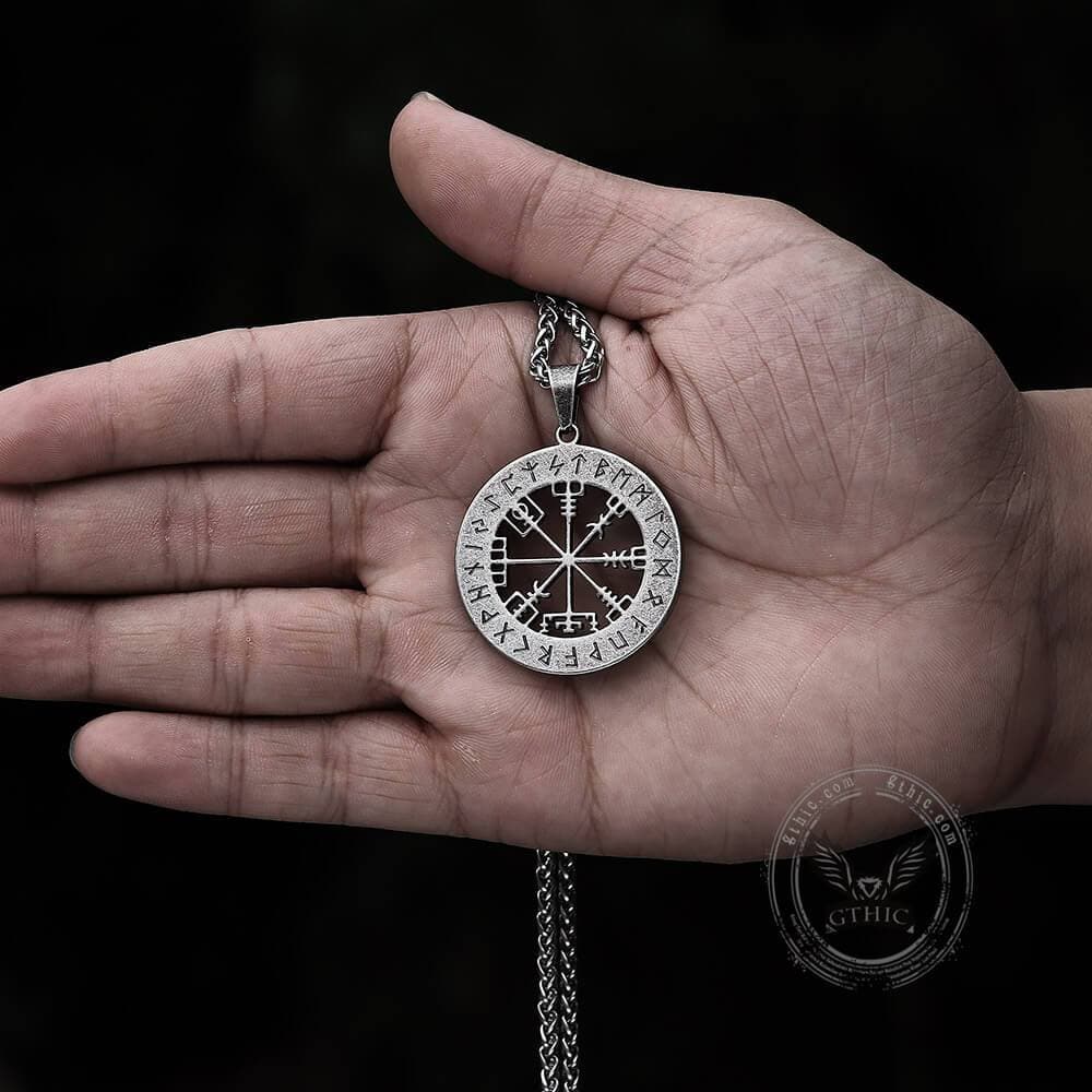 Vegvisir Viking Compass Stainless Steel Pendant 02 | Gthic.com