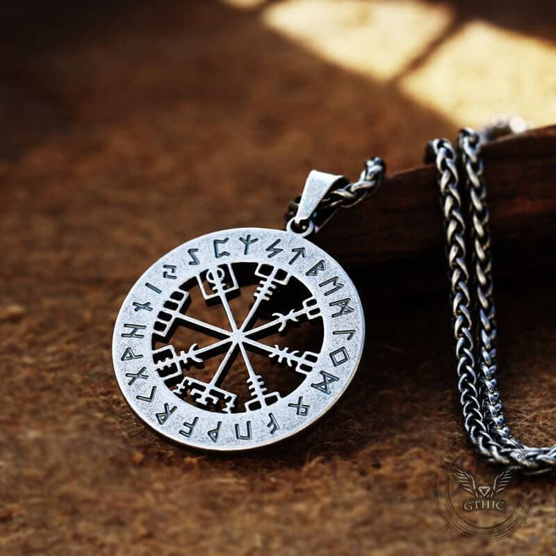 Vegvisir Viking Compass Stainless Steel Pendant 04 | Gthic.com