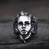 Venomous Medusa Stainless Steel Mythology Ring | Gthic.com