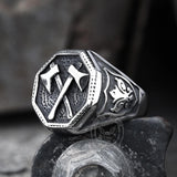 Viking Axe Stainless Steel Ring | Gthic.com