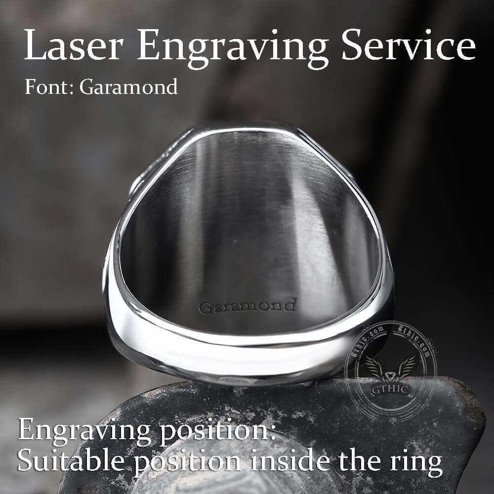 Viking Axe Stainless Steel Ring