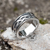 Viking Celtic Knot Stainless Steel Band Ring | Gthic.com