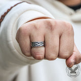 Viking Celtic Knot Stainless Steel Band Ring
