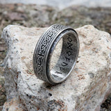Viking Celtic Knot Stainless Steel Spinner Ring 02 | Gthic.com