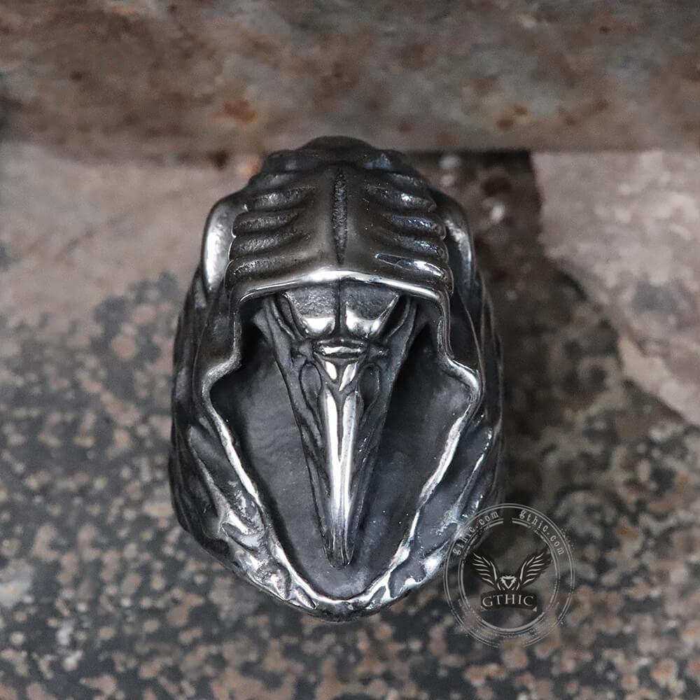 Viking Ravens Hugin Stainless Steel Ring