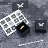 Viking Runes Stainless Steel Frosted Ring
