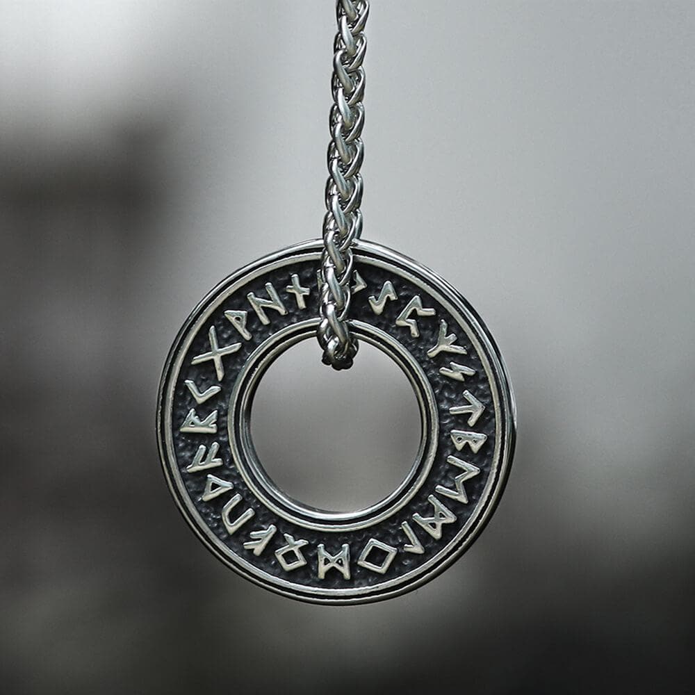 Viking Runes Stainless Steel Pendant 01 | Gthic.com