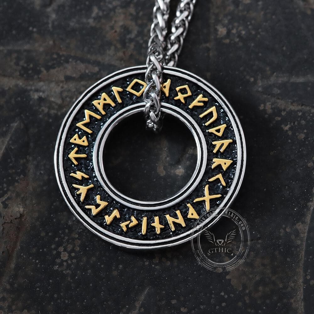 Viking Runes Stainless Steel Pendant