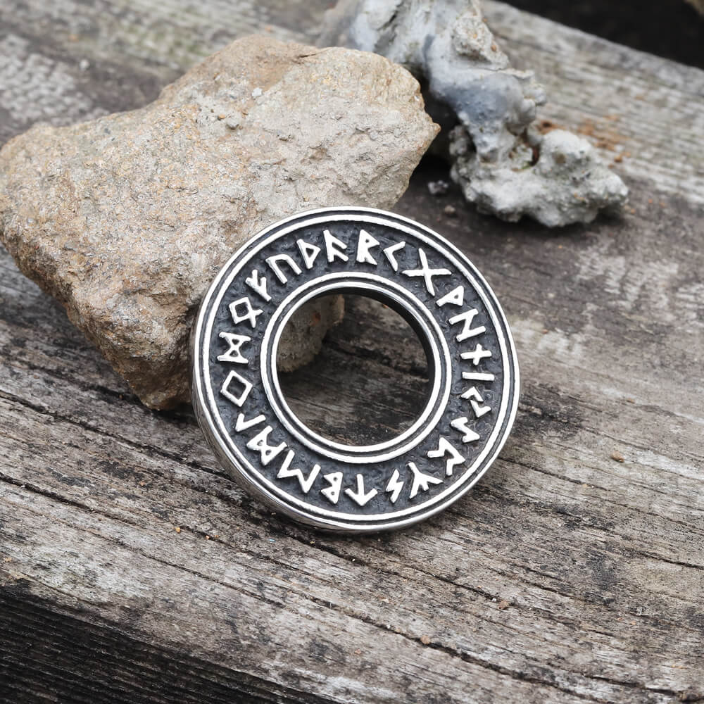 Viking Runes Stainless Steel Pendant