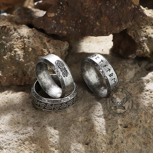 Viking Symbol Stainless Steel Ring | Gthic.com