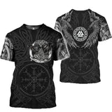 Viking Symbols Valknut Polyester T-Shirt 01 | Gthic.com