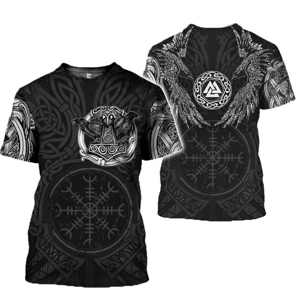 GTHIC Viking-runenring van roestvrij staal, Scandinavische friemelring GTHIC Viking-runenring van roestvrij staal, Scandinavische friemelring