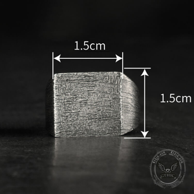 Vintage 26 Alphabet Sterling Silver Ring