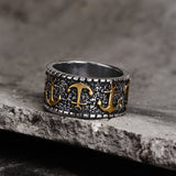 Vintage Anchor Stainless Steel Marine Ring | Gthic.com