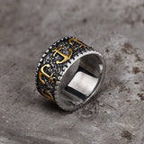 Vintage Anchor Stainless Steel Marine Ring