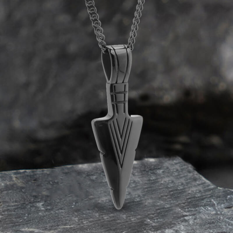 Vintage Arrowhead Stainless Steel Pendant | Gthic.com