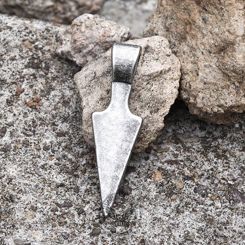 Vintage Arrowhead Stainless Steel Pendant