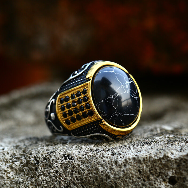 Black stone Ring For Women and Girls