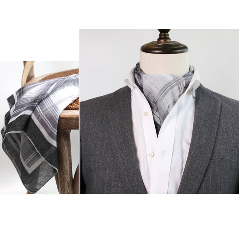 Vintage Checkered Square Scarf03 | Gthic.com