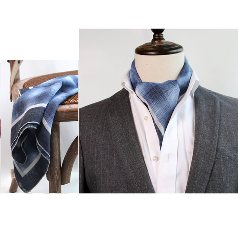 Vintage Checkered Square Scarf02 | Gthic.com