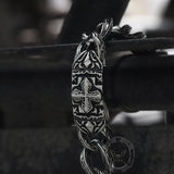 Vintage Cross Pattern Stainless Steel Bracelet