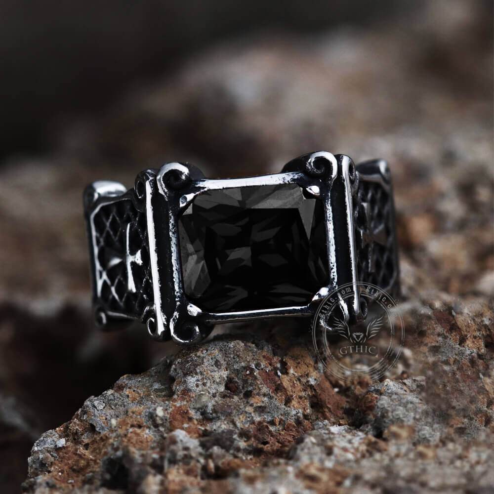 ADJUSTABLE ONYX RING - Black Onyx Ring - Sterling Silver Ring - Healing  Crystal - Birth Stone - Gift - One Size - Gemstone Ring - Crystal