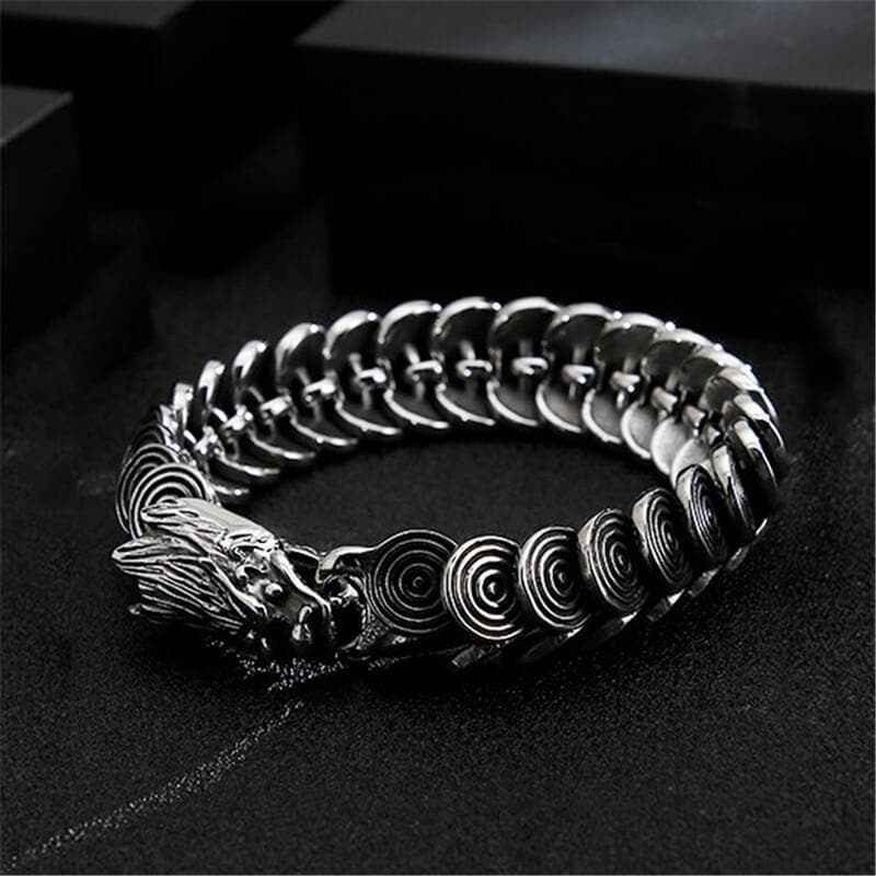 Vintage Dragon Stainless Steel Bracelet