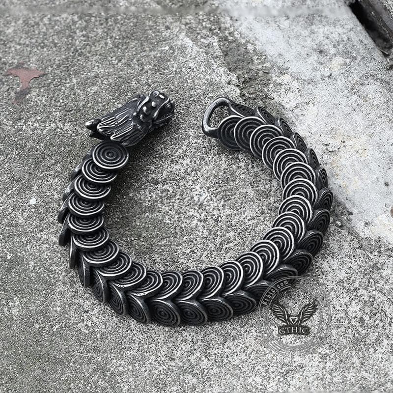 Vintage Dragon Stainless Steel Bracelet